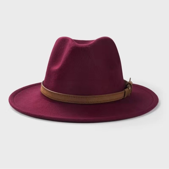 New! Women's Fedora Hat, Panama Hat, Bowler with Wide Brim and Belt Retro - Picture 10 of 12